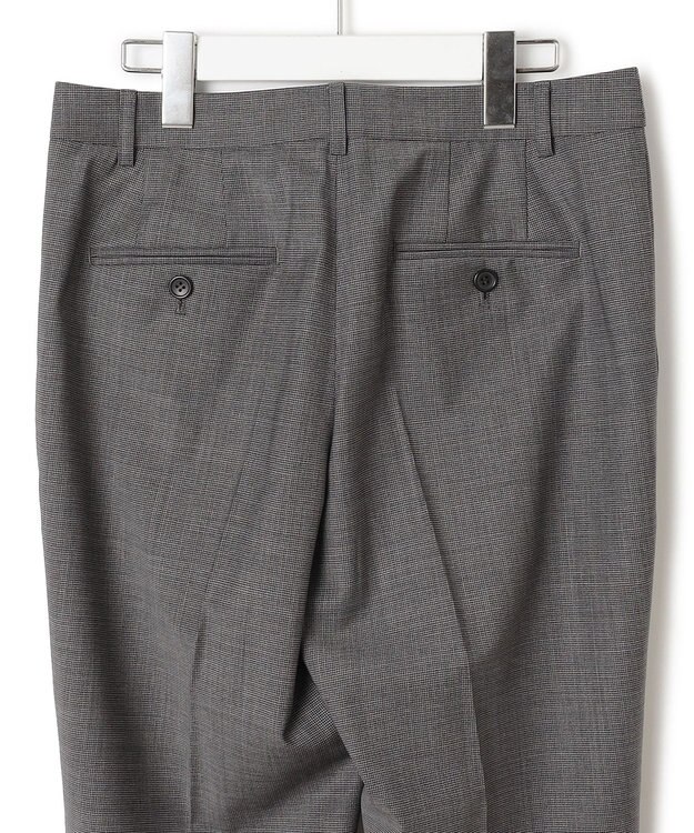 23区 S 【セットアップ対応】ラフィーネウール テーパードパンツ グレーミニチェック