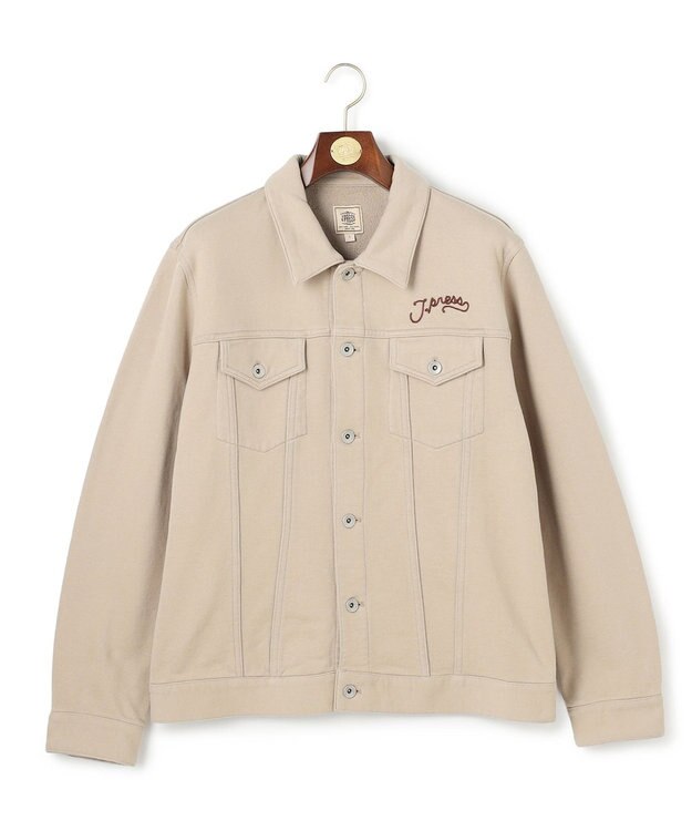 J.PRESS MEN 【NYUZELESS】3rdタイプ ジャージートラッカージャケット ベージュ系