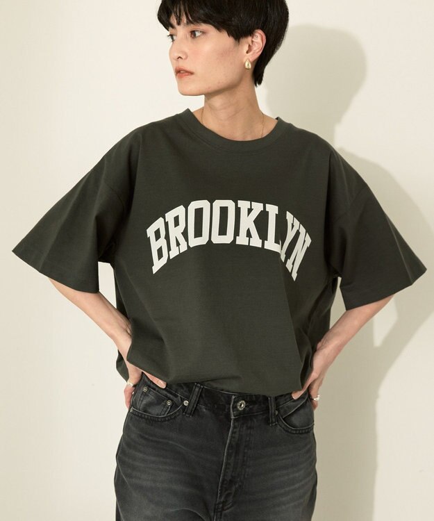 AMERICAN HOLIC BROOKLYN カレッジロゴBIGTシャツ Charcoal Gray