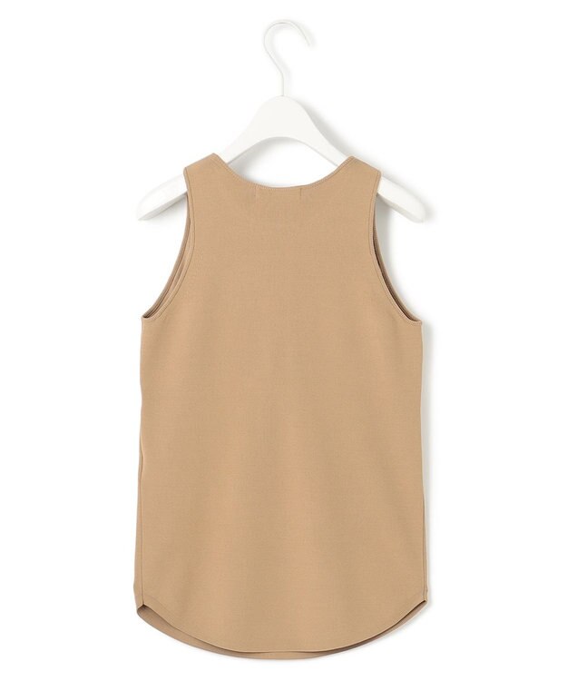 ICB L 【洗える】VISスムースニットタンクトップ チノベージュ系