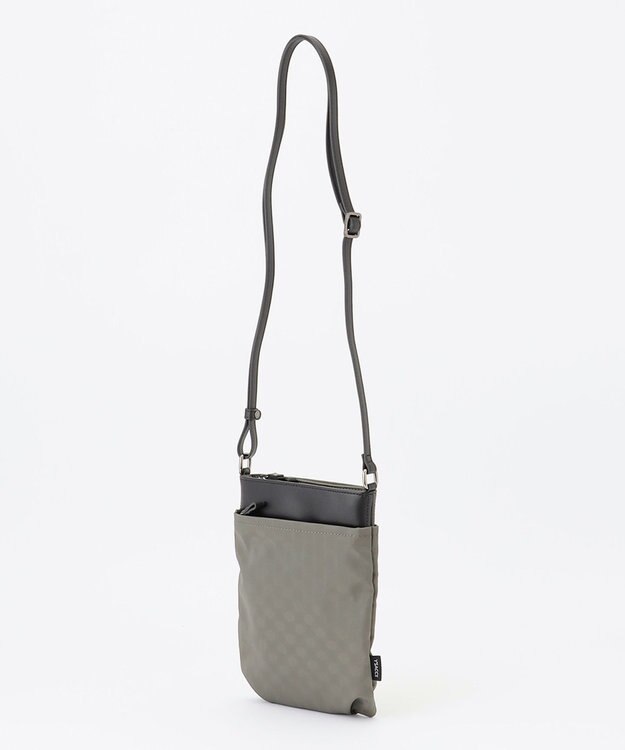 Y'SACCS Polka Dots　タックラウンドショルダー グレー