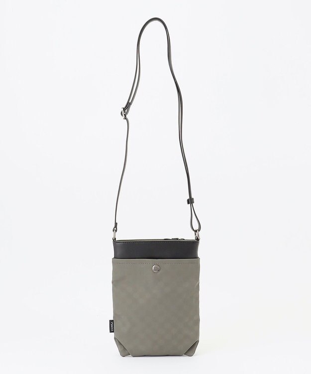 Y'SACCS Polka Dots　タックラウンドショルダー グレー