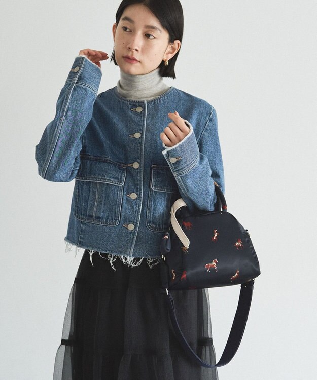 russet WOODLANDER 2WAYミニトートバッグ(CE-1668) Horse/NV