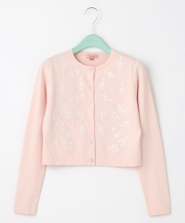 TOCCA 【キャンセル分販売！】【洗える】Queen Necklace Knit カーディガン ピンク系