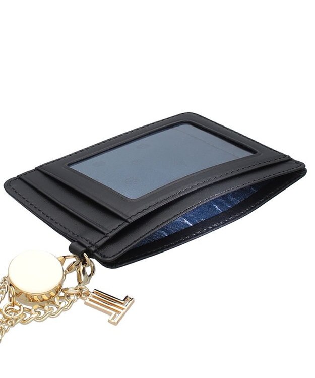 LANVIN en Bleu ルナ リール付きパスケース ブラック