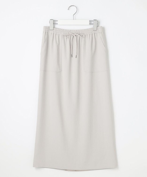 J.PRESS LADIES L 【WEB限定カラーあり・洗える・接触冷感・吸水速乾】Lightジョーゼット ナロー スカート 【WEB限定】グレージュ系