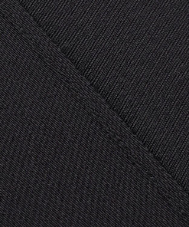 #Newans 【洗える/セットアップ可能】ハシゴレースビブデザインシャツ ブラック