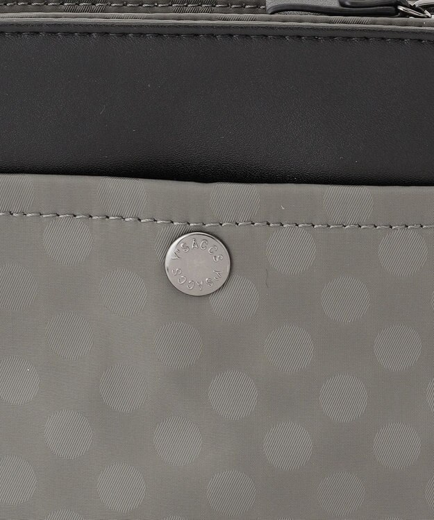 Y'SACCS Polka Dots　タックラウンドショルダー グレー