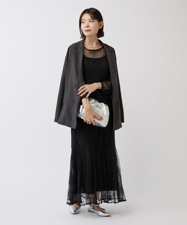 russet レザー巾着4WAYショルダーバッグ(CE-1454) Silver