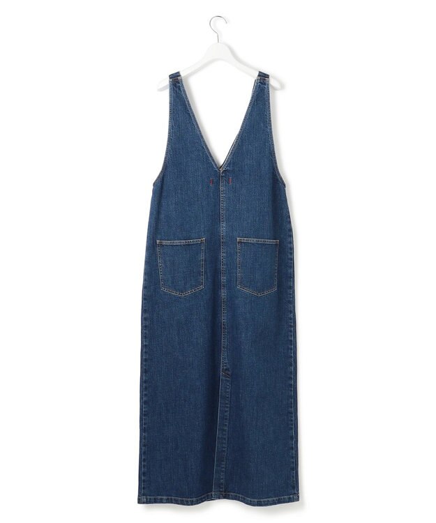 23区 L 【RED CARD TOKYO×23区】デニム サロペット ワンピース ミッドブルー系