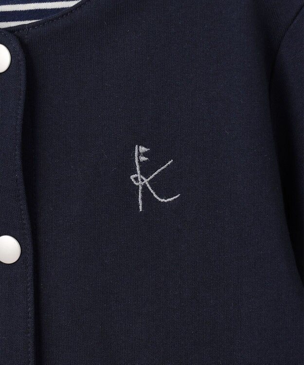 組曲 KIDS 【110-140㎝】スナップボタン カーディガン ネイビー系