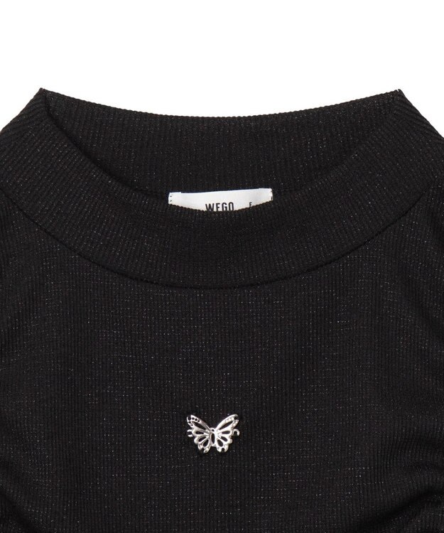 WEGO カットアウトドロストバタフライT ブラック
