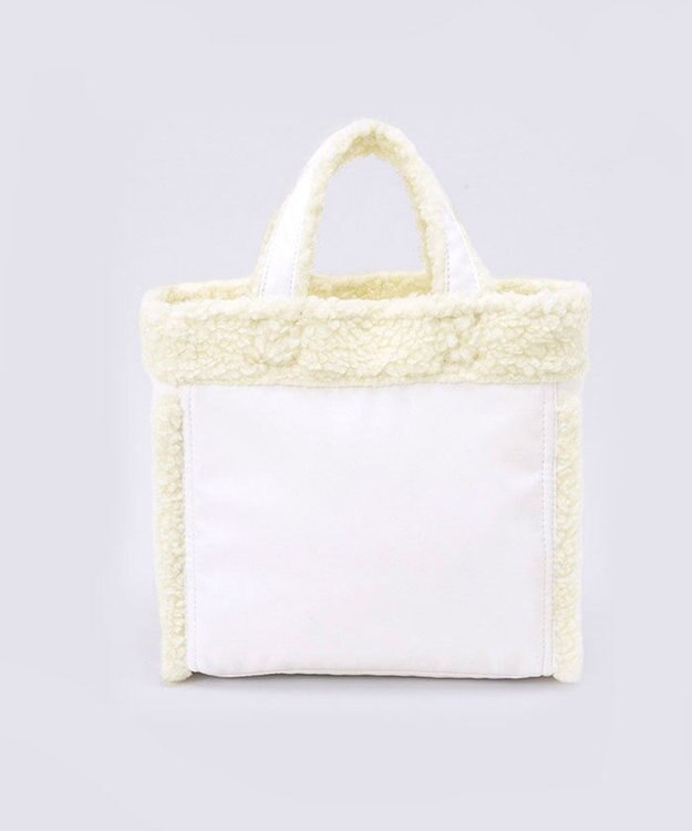 LeSportsac SMALL TWO WAY DENIM TOTE/ホワイトデニム/クリームシェルパ ホワイトデニム/クリームシェルパ