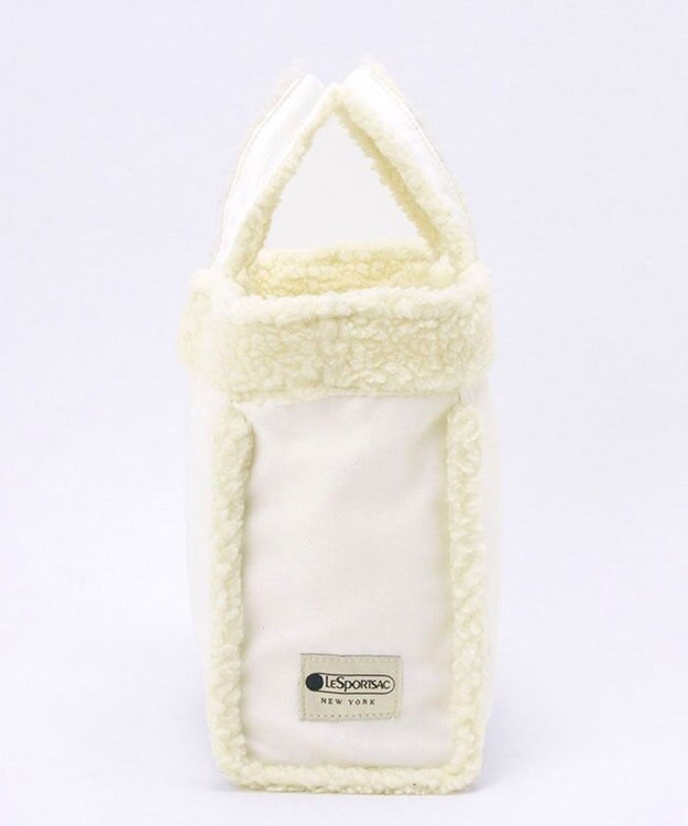 LeSportsac SMALL TWO WAY DENIM TOTE/ホワイトデニム/クリームシェルパ ホワイトデニム/クリームシェルパ