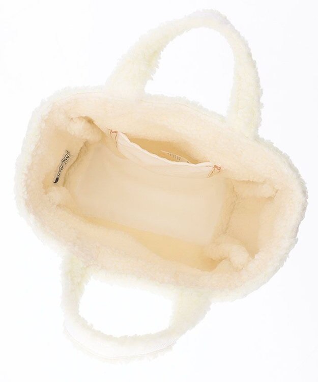 LeSportsac SMALL TWO WAY DENIM TOTE/ホワイトデニム/クリームシェルパ ホワイトデニム/クリームシェルパ