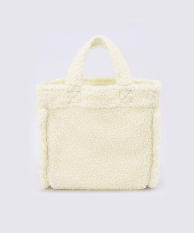 LeSportsac SMALL TWO WAY DENIM TOTE/ホワイトデニム/クリームシェルパ ホワイトデニム/クリームシェルパ