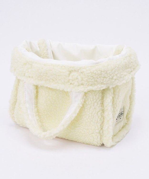 LeSportsac SMALL TWO WAY DENIM TOTE/ホワイトデニム/クリームシェルパ ホワイトデニム/クリームシェルパ