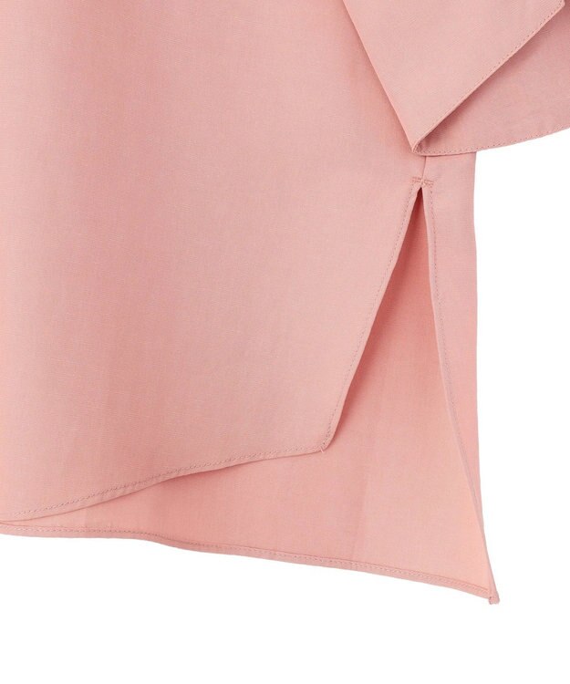 YECCA VECCA バルーン袖スキッパーシャツ Pink