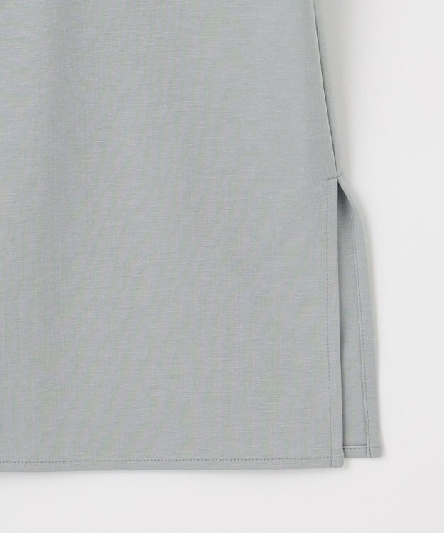 自由区 S 【洗える】エッセンシャルポンチクルーネック カットソー ライトグリーン系