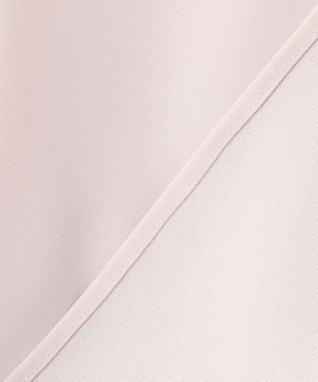 23区 L 【洗える】バックサテンアムンゼン ブラウス ピンクベージュ系