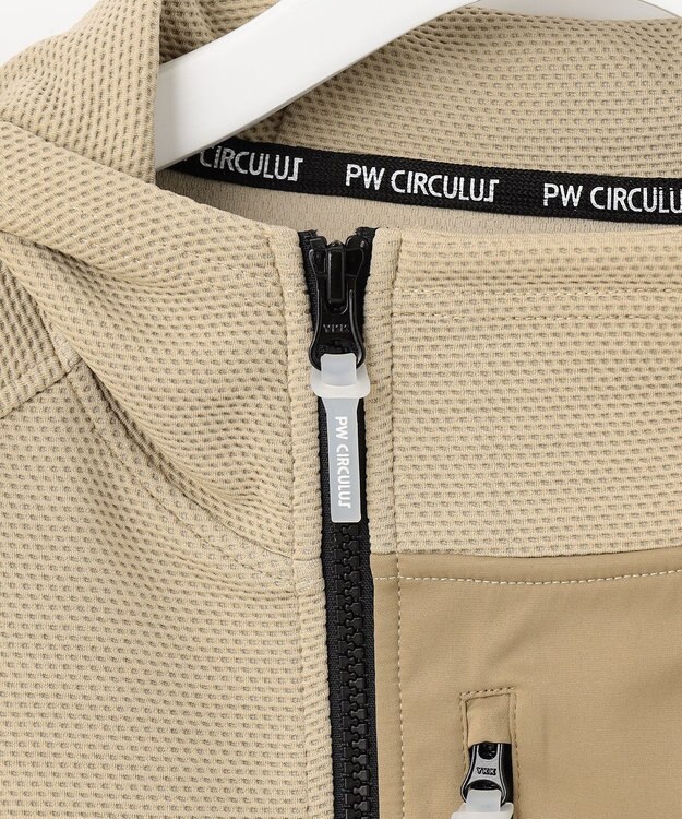 PW CIRCULUS 【MEN】DIMPLE  ジップアップ フーディ ベージュ系