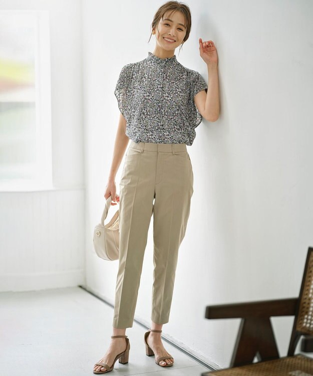 組曲 L フラワーレイヤープリント ブラウス ピンク系5