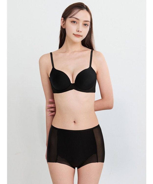 WACOAL ショーツ 補整ショーツ おなかとヒップをサポート さらっと快適 レディース PPG150 /ワコール ブラック