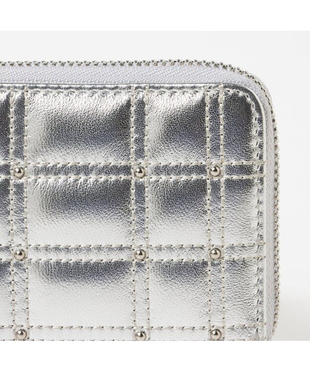 UNBILLION ペルケ perche / シープボックスキルト・ジャバラカードウォレット シルバー