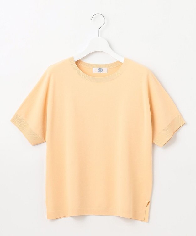 J.PRESS LADIES L 【洗える】レーヨンエリートストレッチ ドルマン ニット イエロー系