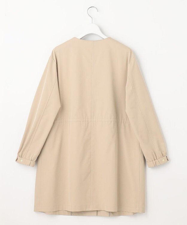 J.PRESS LADIES 【洗える】 ソロテックスドライツイル ノーカラー コート ベージュ系