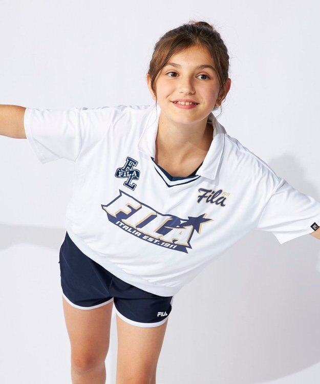 OP／FILA 【FILA】襟付きTシャツ付き３点セット水着 ホワイト