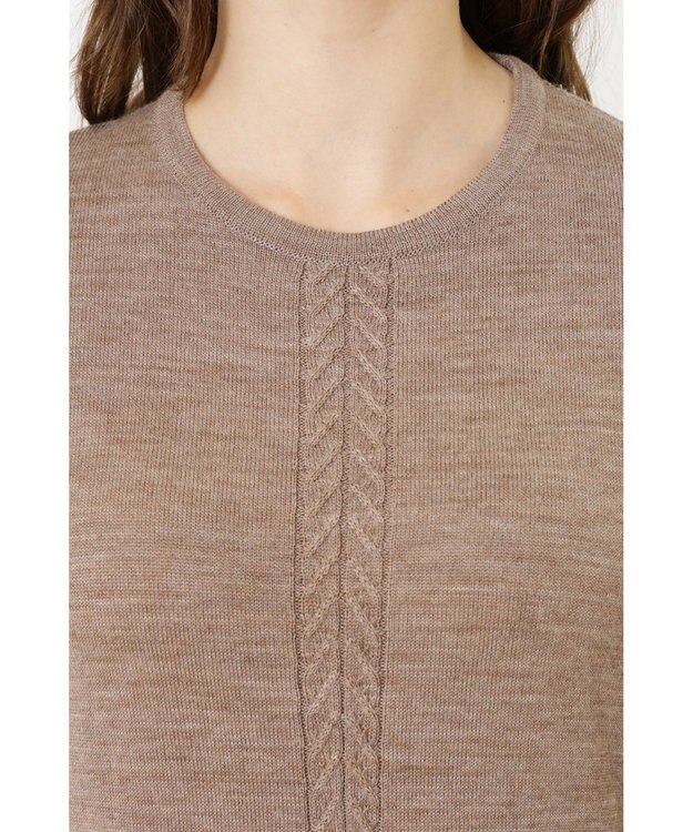 DAKS メリノウールニットワンピース ベージュ