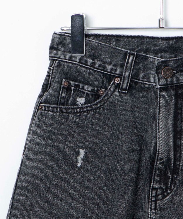 WEGO ダメージデニムショートパンツ ブラックその他