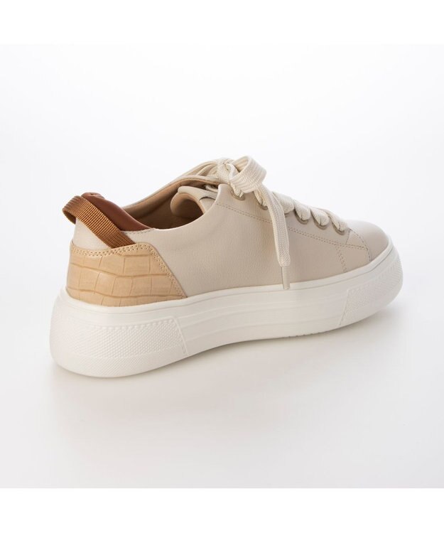 MODE ET JACOMO <MODE ET JACOMO>厚底レースアップスニーカー ライトベージュ