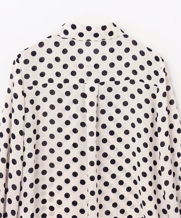 GRACE CONTINENTAL ドットプリントボウタイブラウス キナリ