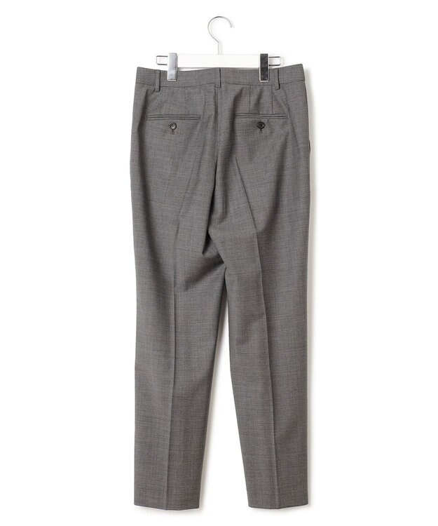 23区 S 【セットアップ対応】ラフィーネウール テーパードパンツ グレーミニチェック