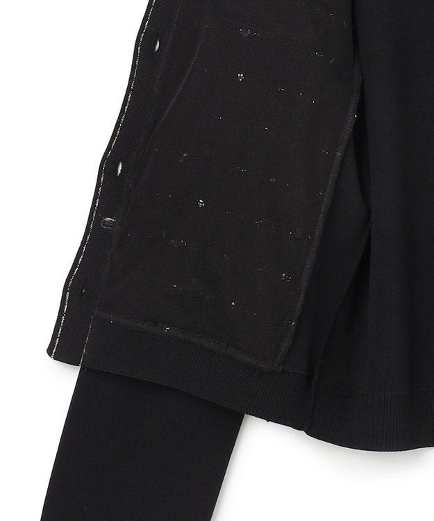 TOCCA 【八木アリサさん着用】FLOWER HIDE AND SEEK ニットジャケット ブラック系