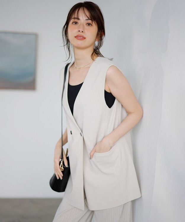 UNFILO BEAUTY MOVE ミドルジレ アイボリー