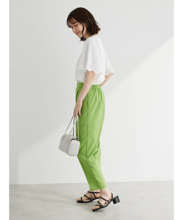 Green Parks 接触冷感　テーパードパンツ Green