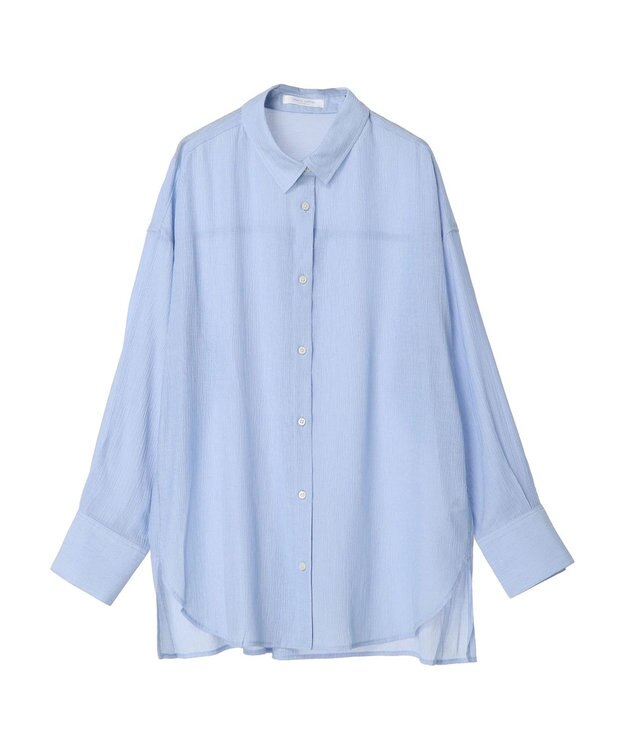 Green Parks ワッシャービッグシャツ Sax