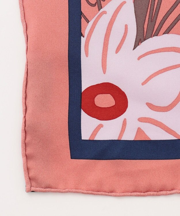 23区 manipuri ボタニックガーデン柄 スカーフ ピンク系5