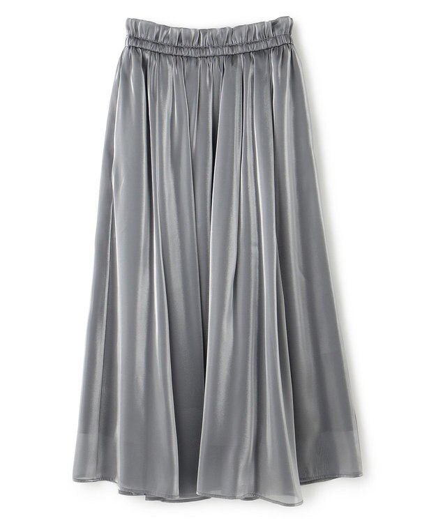 uncrave 【手洗い可】ブライトシャンブレー スカート（uncrave STANDARD） ブルーグレー