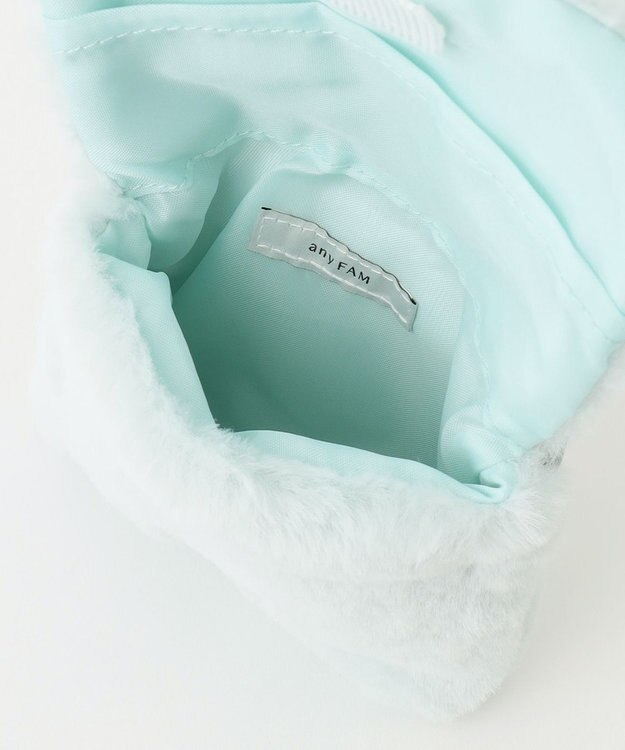 ANY KIDS リボン付き ポケット ポシェット ミント