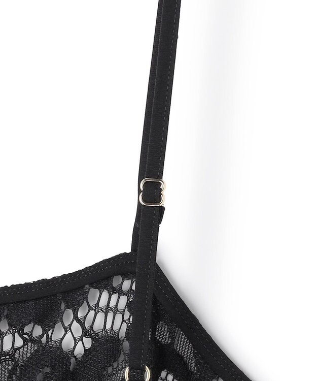 UNFILO レース キャミワンピース ブラック