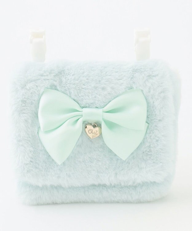 ANY KIDS リボン付き ポケット ポシェット ミント