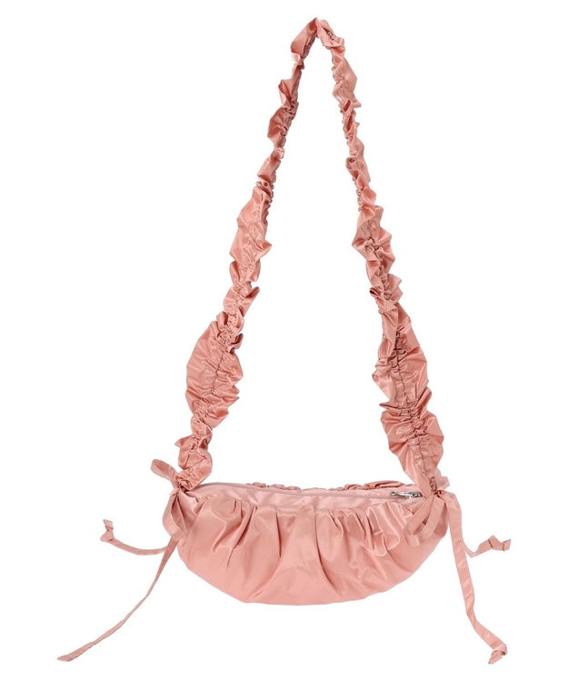 earth music&ecology ギャザーボディバッグ Pink