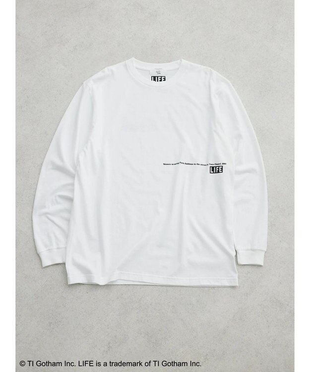 Green Parks ＬＩＦＥ　フォトプリントロングＴシャツ Black