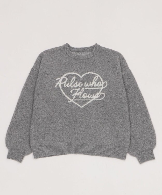 WEGO 【2025年秋冬新作】フラッフィーグラフィックニットBIGプルオーバー 柄9