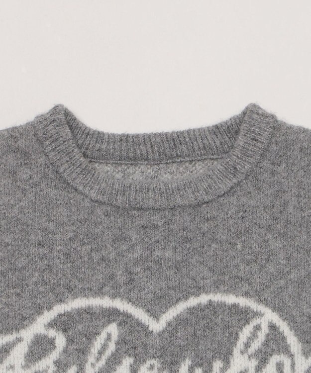 WEGO 【2025年秋冬新作】フラッフィーグラフィックニットBIGプルオーバー 柄9