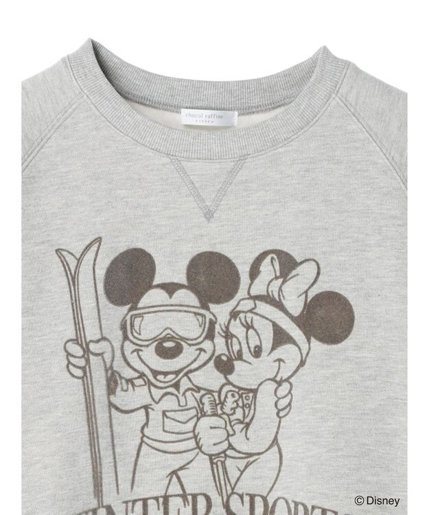 Green Parks Ｄｉｓｎｅｙ／裏起毛フロッキープリントスウェット Gray Mixture